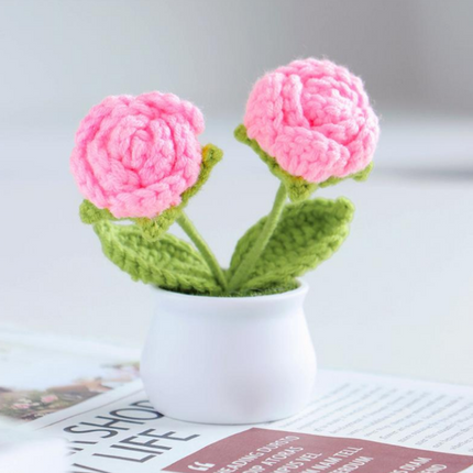 Pink Rose Crochet