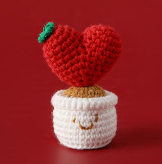Cactus Love Crochet - Red