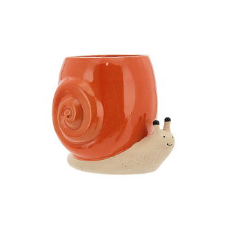 Orange Snail Pot