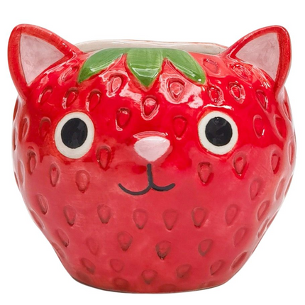 Strawberry Cat pot