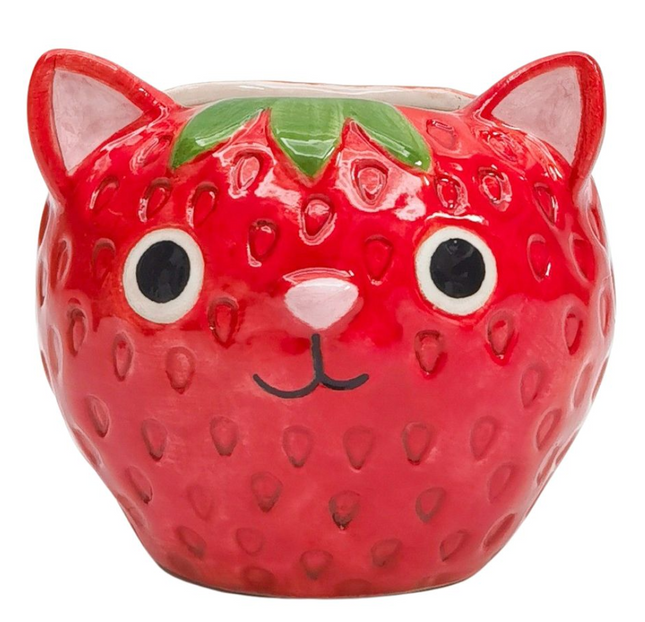 Strawberry Cat pot